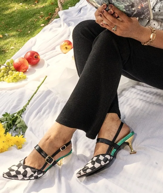 Lovestruck Collection Red Cocktail Heels from Golden Muslin By Shradha Hedau with pointed toe